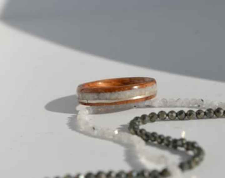 Alliances en bois et argent - 1