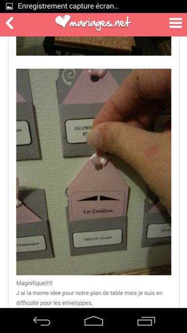 Enveloppe ppur escort card - 2