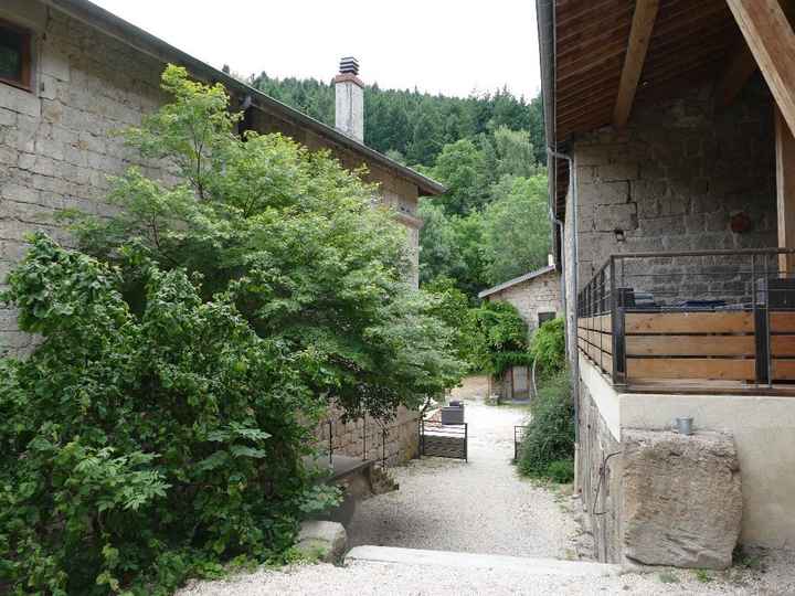 à droite la terrasse