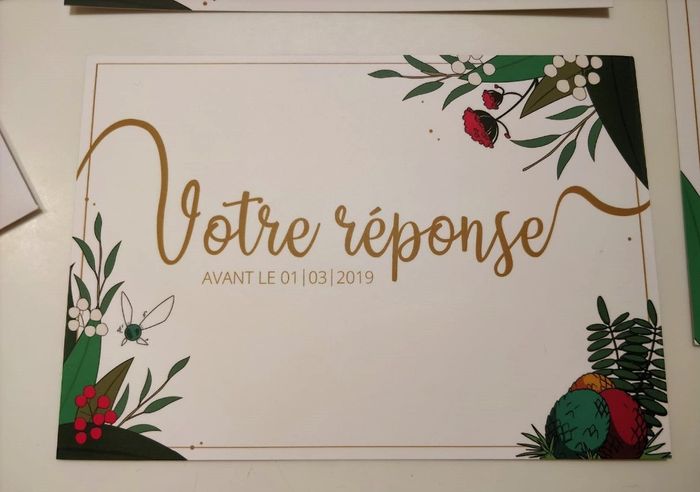 carton réponse recto