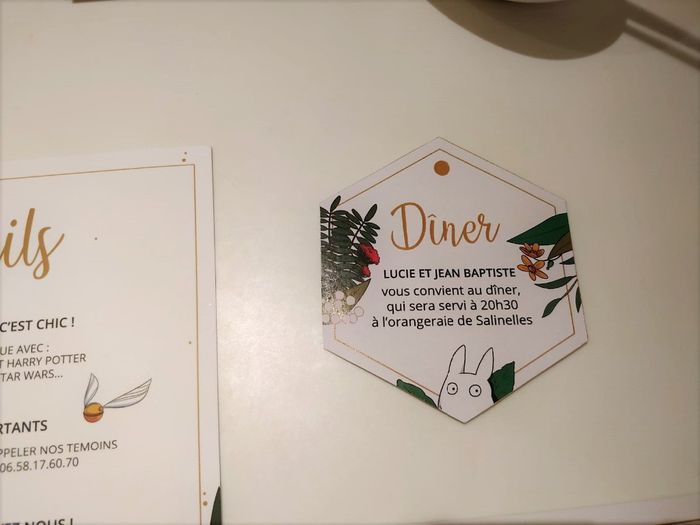 coupon dîner verso