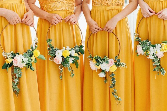 Les bouquets en anneaux fleuries ! Alors ça ! On les retrouvent partout ! Toutes les mariées japonai