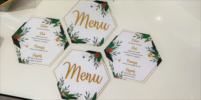 Nos menus recto verso