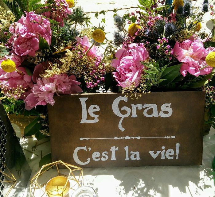 Les déco du vin d'honneur