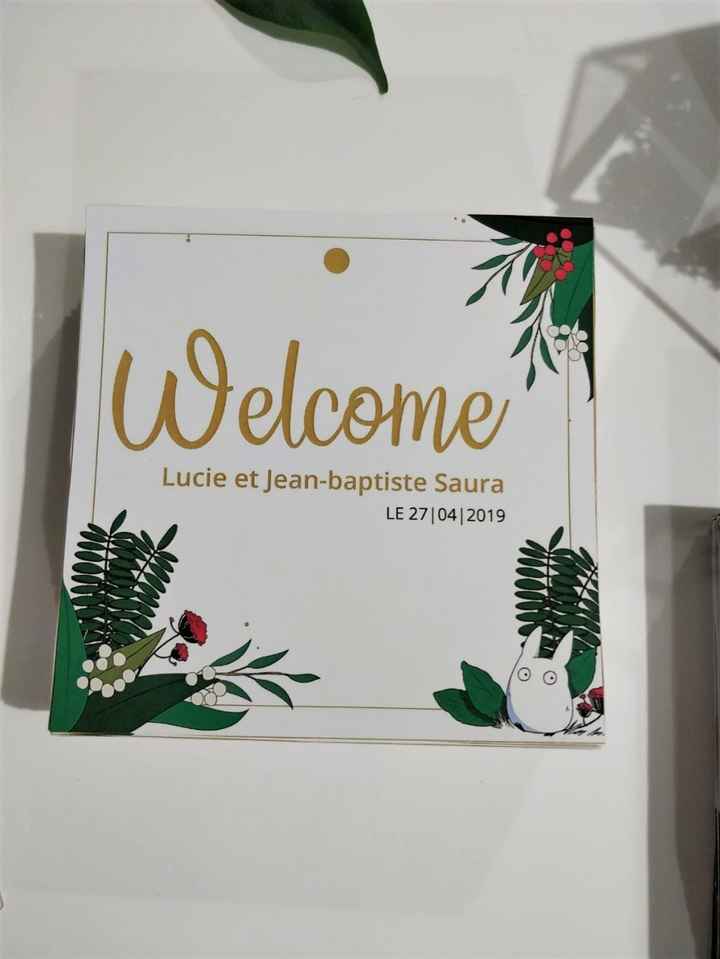 Les cartons des welcome bag
