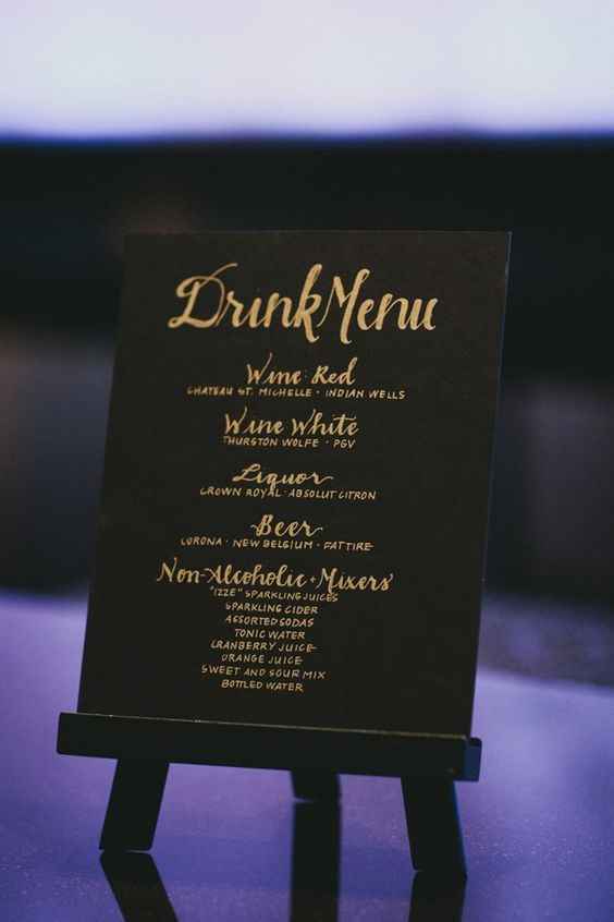 Le menu
