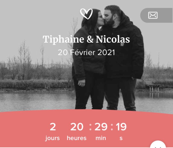 Avant la date du mariage il reste... 6