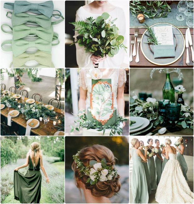 Inspiration: green wedding ! 50 nuances de vert ;-) 1