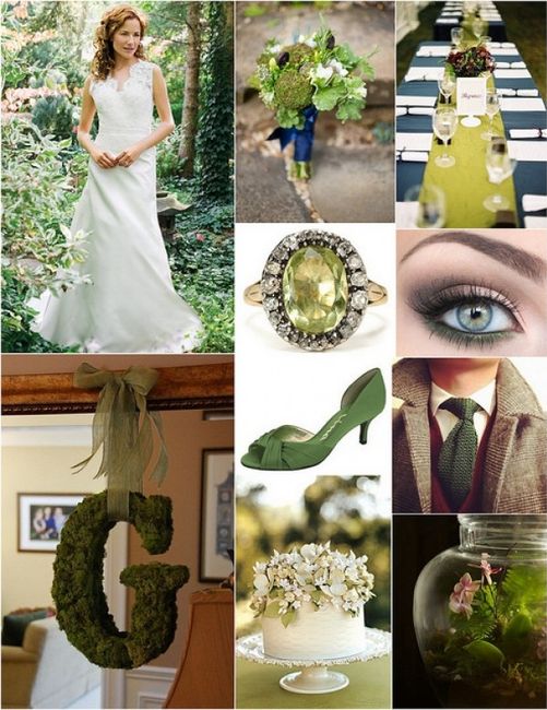 Inspiration: green wedding ! 50 nuances de vert ;-) 10