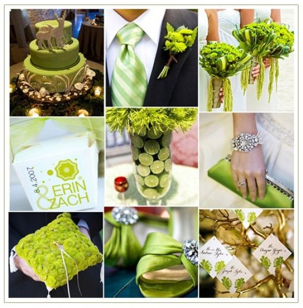 Inspiration: green wedding ! 50 nuances de vert ;-) 11