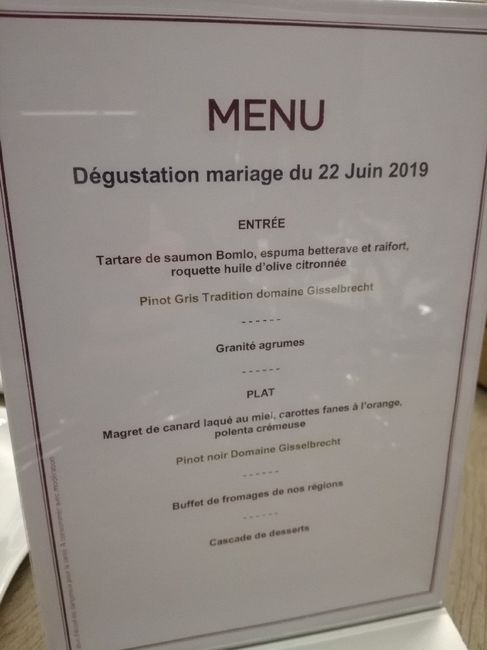 Parle-moi de ton menu de mariage 😍 10