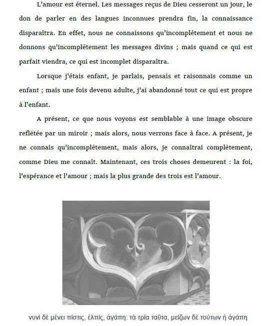 Texte pour la cérémonie religieuse 3