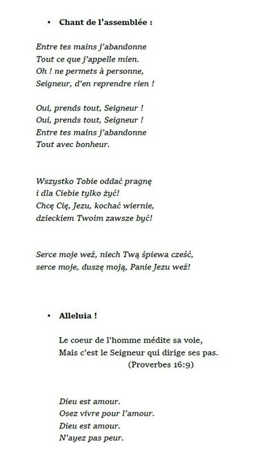 Texte pour la cérémonie religieuse 4