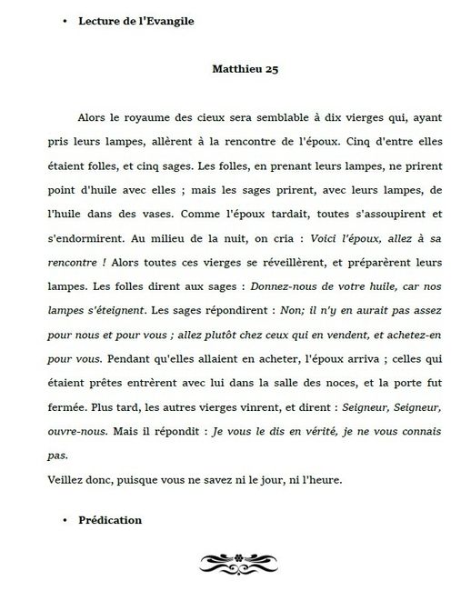 Texte pour la cérémonie religieuse 5