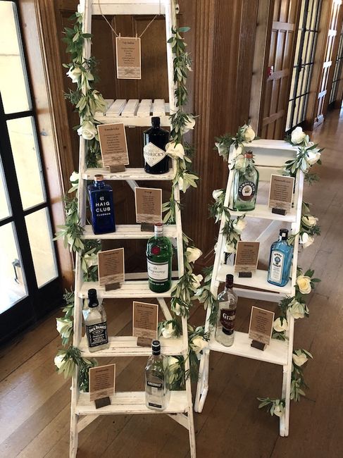 Plan de table sur échelle de bois 30