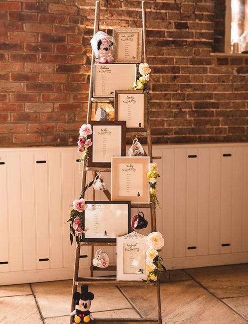 Plan de table sur échelle de bois 33