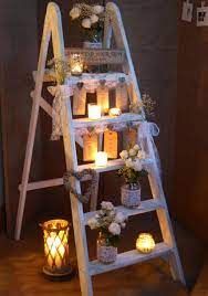 Plan de table sur échelle de bois 36