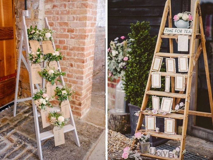Plan de table sur échelle de bois 41