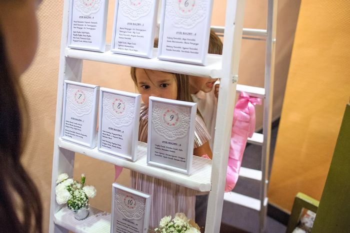 Plan de table sur échelle de bois 16