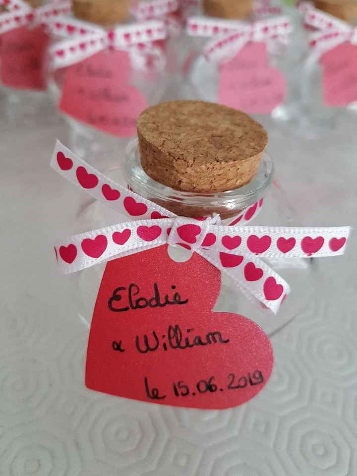 Cadeaux invités, Pot à dragées coeur - 1