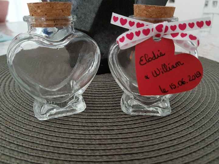 Cadeaux invités, Pot à dragées coeur - 3