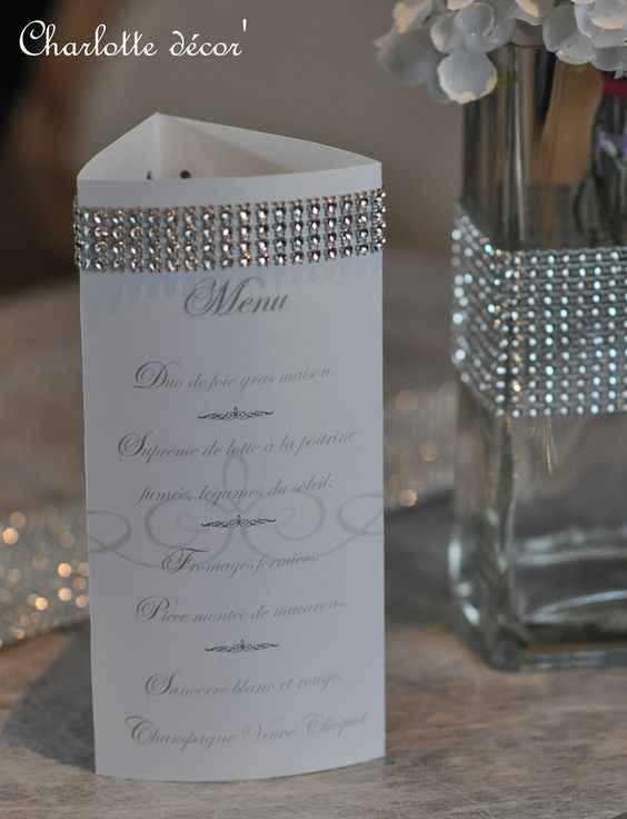 Menu sur tables - 1
