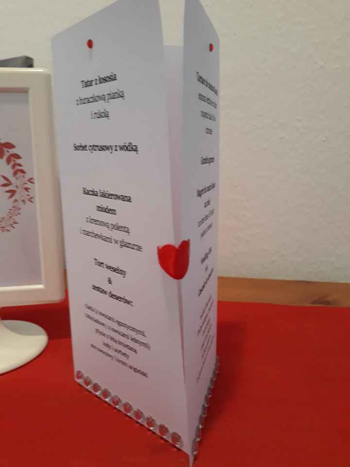 La carte du menu de votre mariage sur chaque table ? - 2