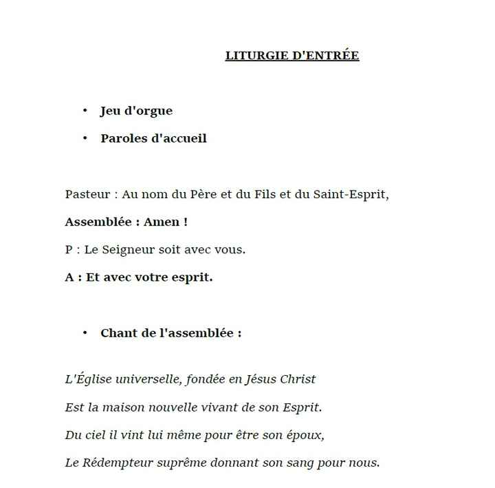 Livret de messe - 2