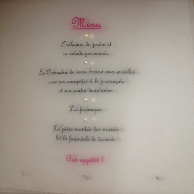Menu photophore - 1