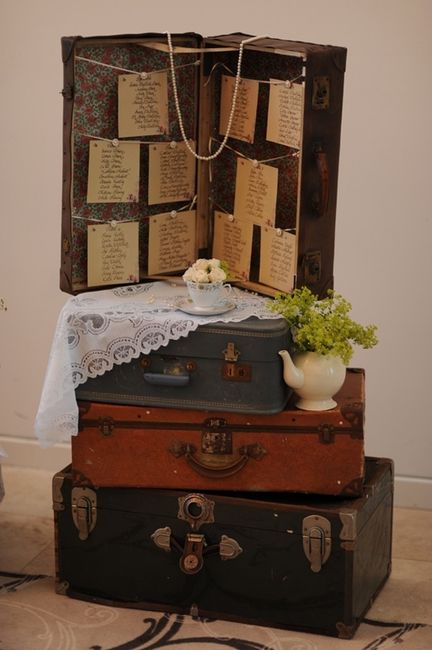 Plan de table "vintage"