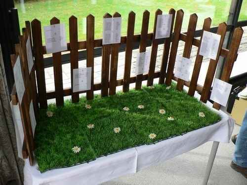 Plan de table jardin