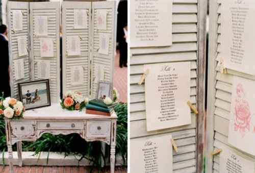 Plan de table "vintage"