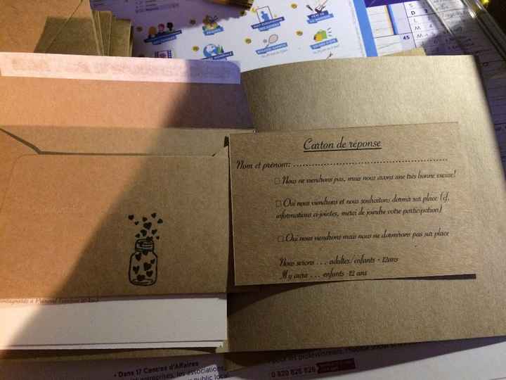 carton réponse avec enveloppe retour