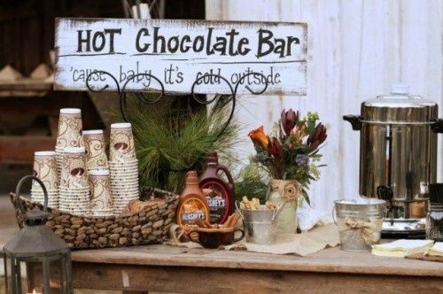Bar à chocolat chaud