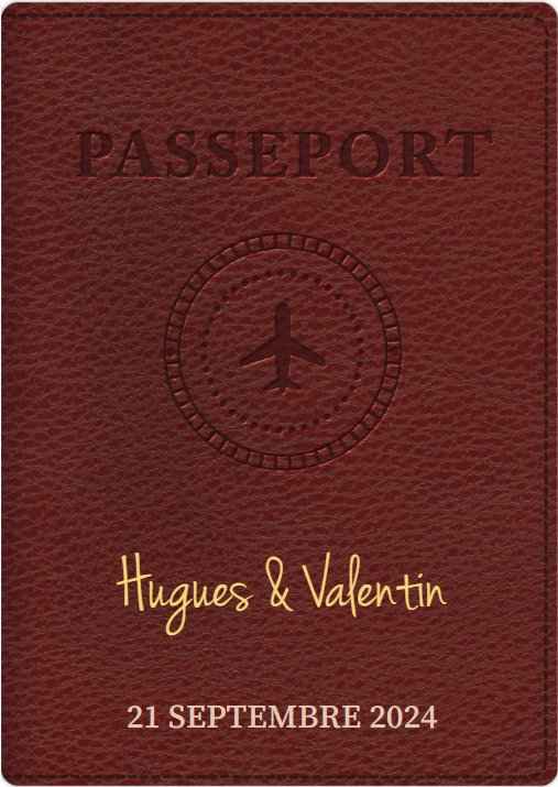 Faire-part : un passeport pour la journée ! - 1