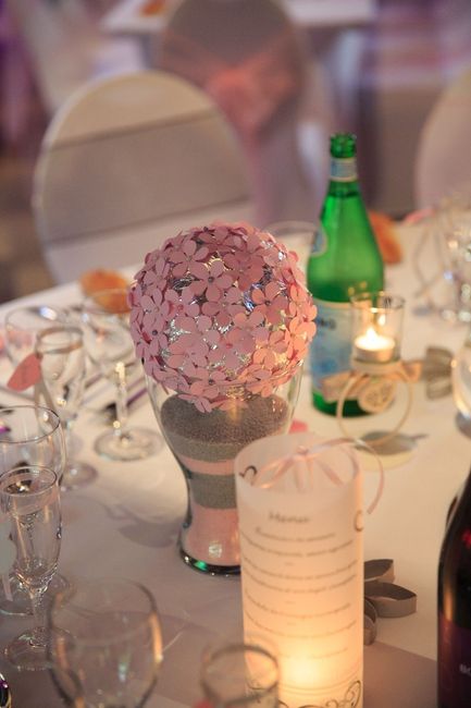 Boule de fleurs en papier