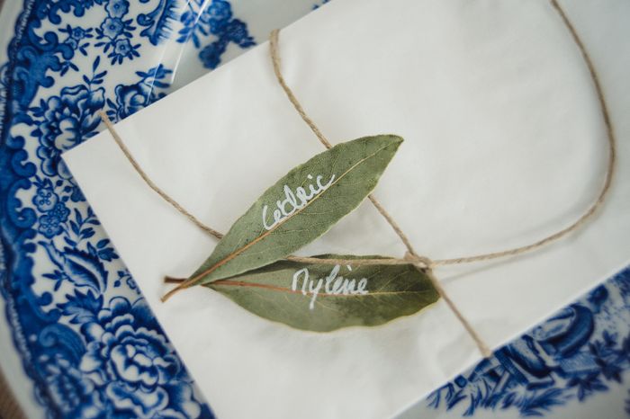 Marques places en feuilles de laurier