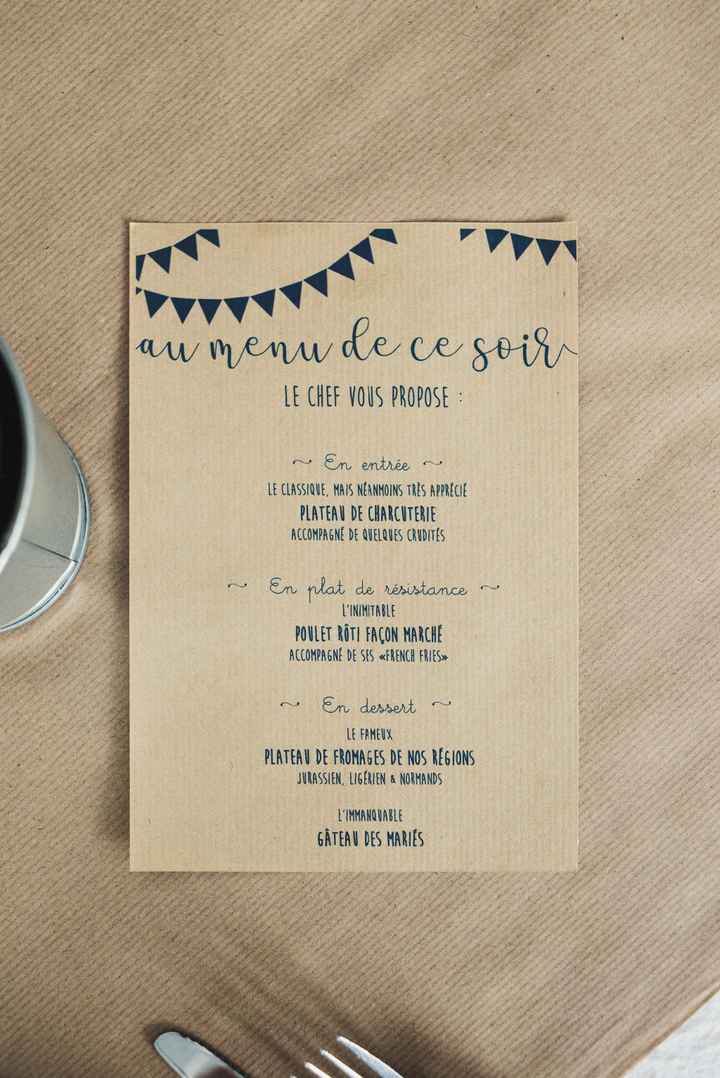 Au menu de ce soir...