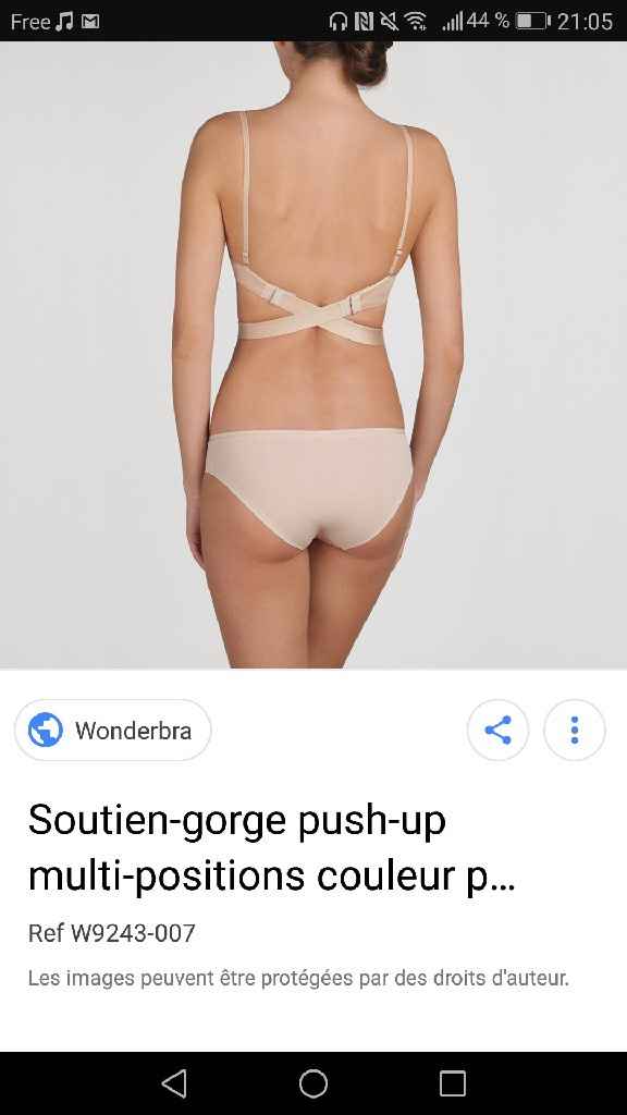 Soutien Gorges robe dos nu - 1