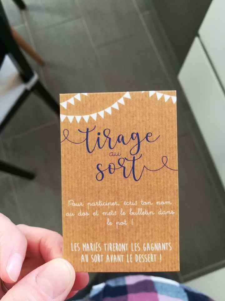 Tickets pour le tirage au sort reçu ! - 1
