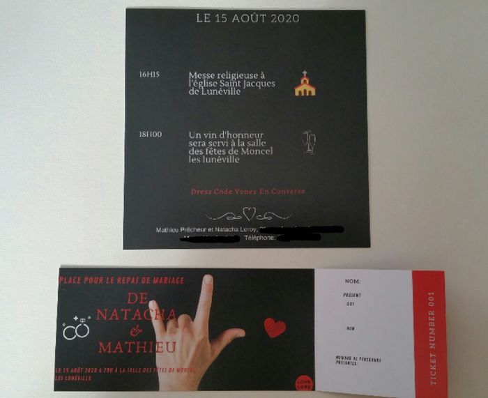 Faire-part de mariage 2