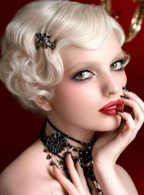 Coiffure courte rétro