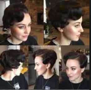 Coiffure courte rétro