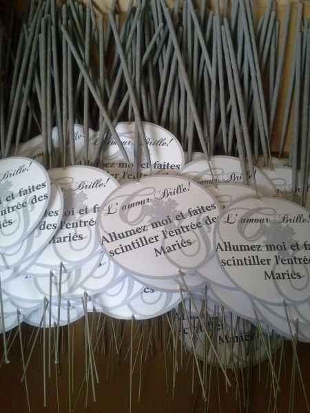 pour l'entrée des mariés...