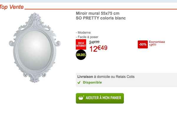 Miroir en PROMO