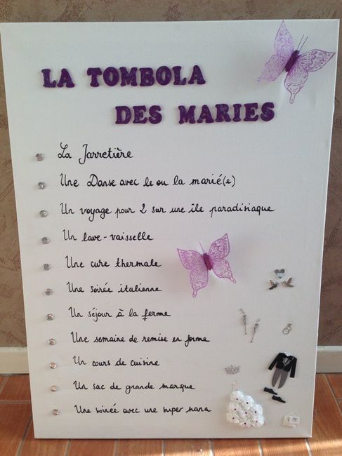 Tombola des mariés : mes lots ! - 1