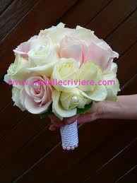 bouquets ronds rose et vert