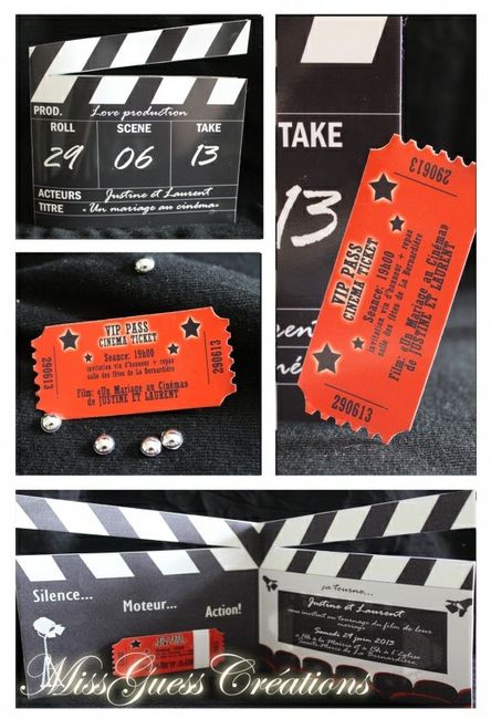 Plan de table thème cinéma 6