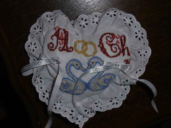 coussin pour les alliances