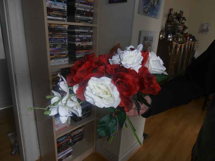 bouquet en plastique